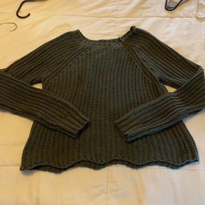 Army green sweater never worn. Super soft
